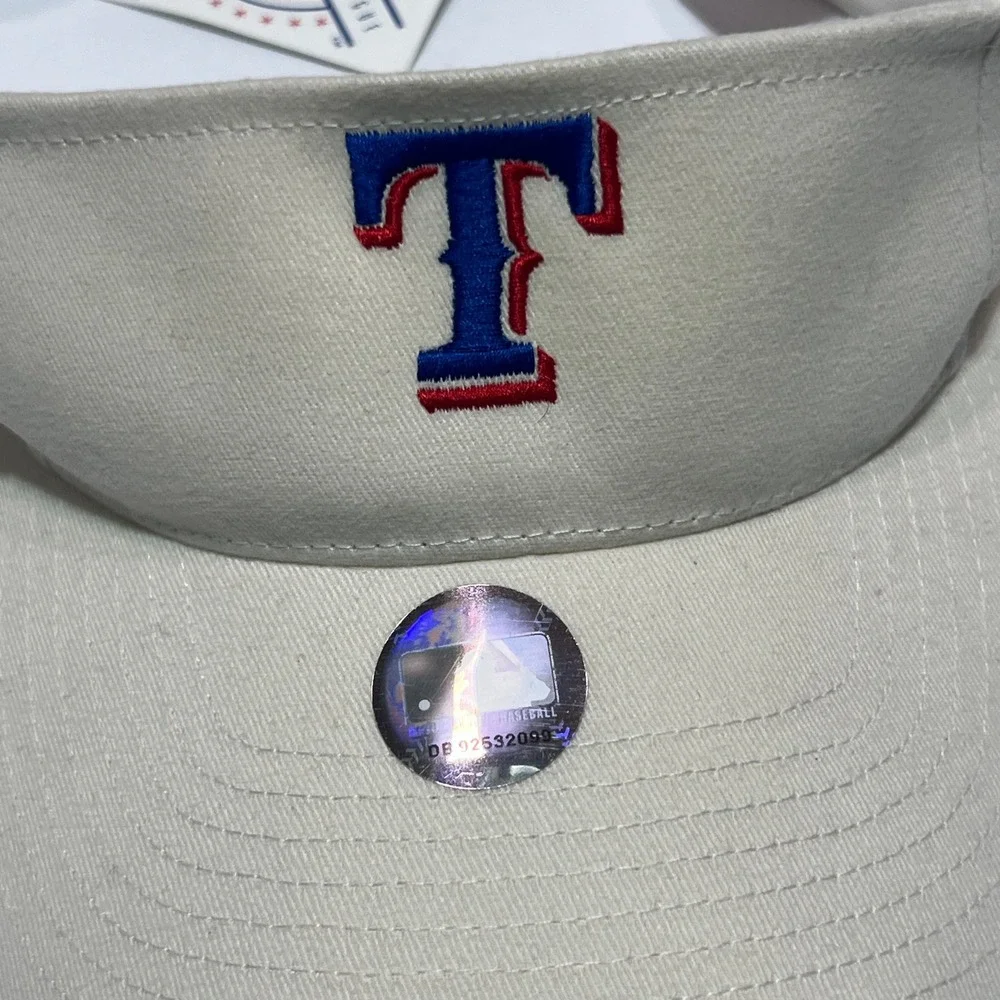 Twins Enterprise Texas Rangers Hat Adult OSFA Tan Visor New With Tags MLB
